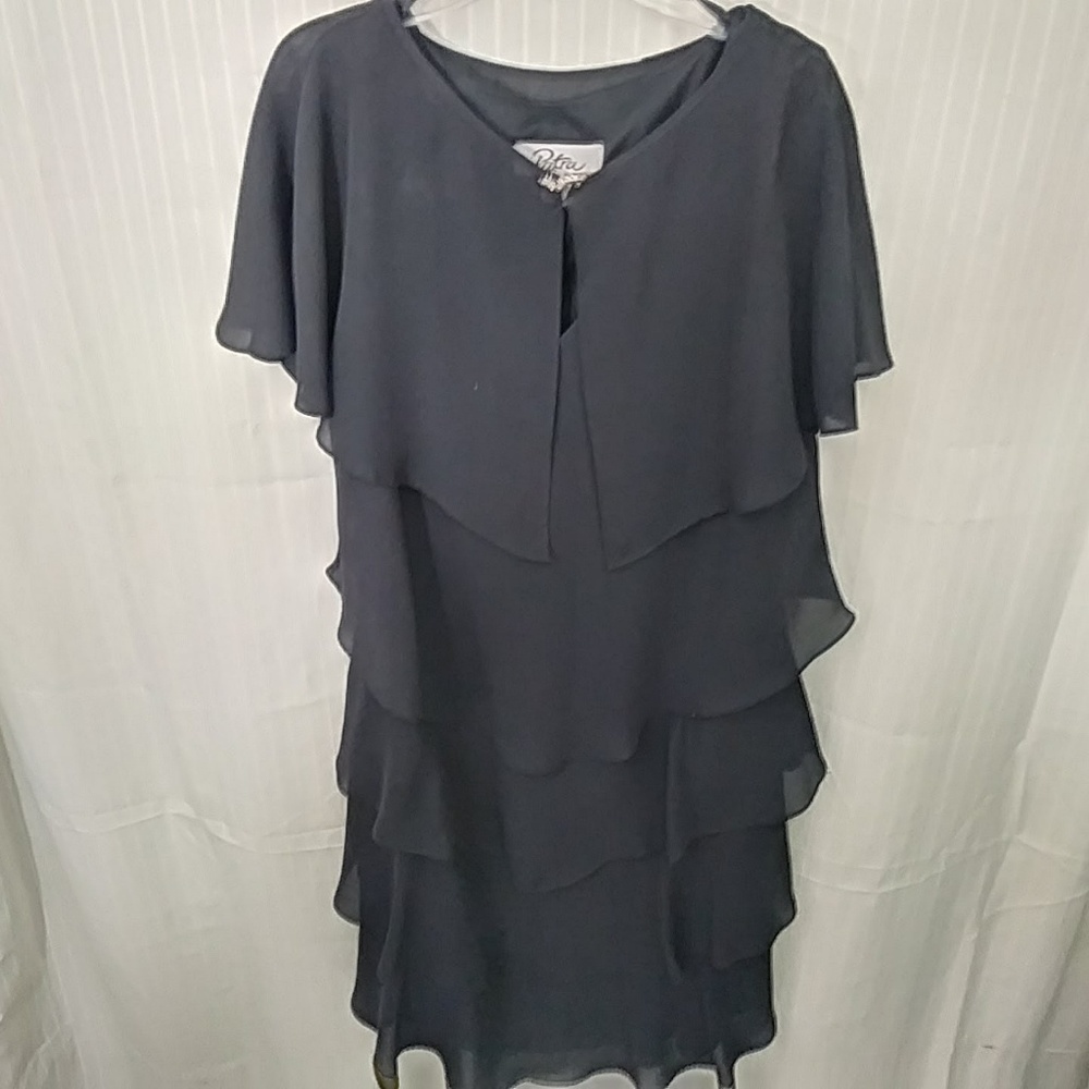 👗👗  Black dress with attached cover all